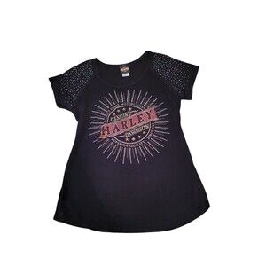 Women's Size Medium Harley-Davidson Tee Sparkly